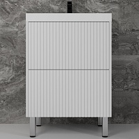 Style Line Тумба с раковиной Стокгольм 60 белый рифленый софт